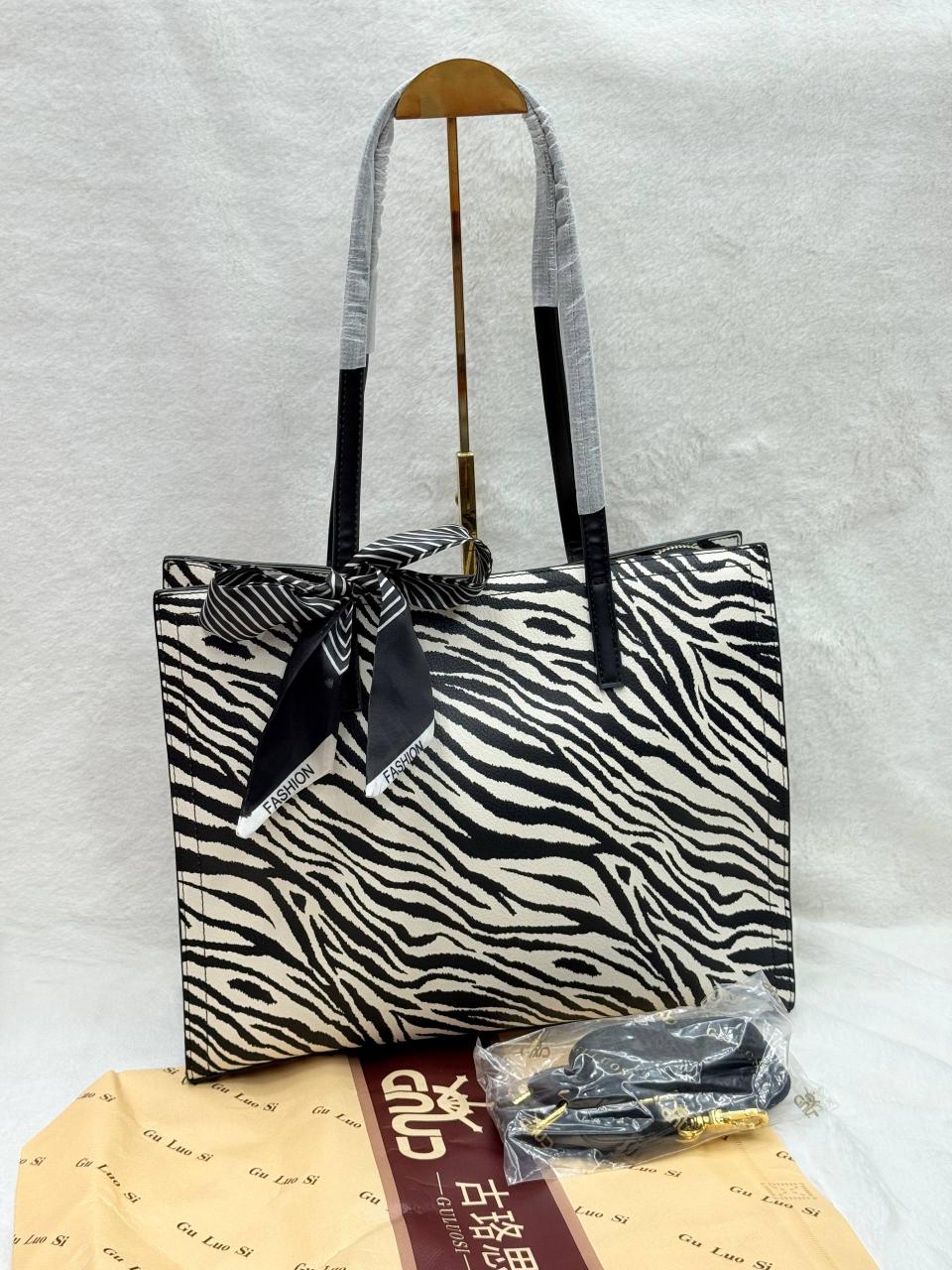 Orlina Elite Luxury Tote Bag -Check Box Gold